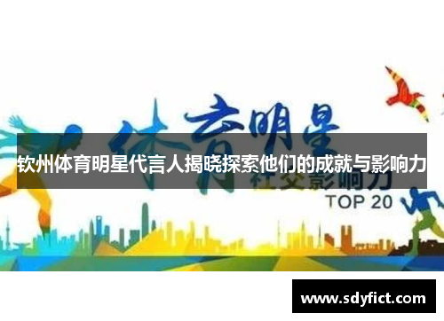 钦州体育明星代言人揭晓探索他们的成就与影响力